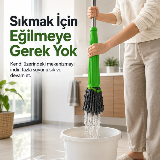 Purovila Kendinden Sıkmalı Mop